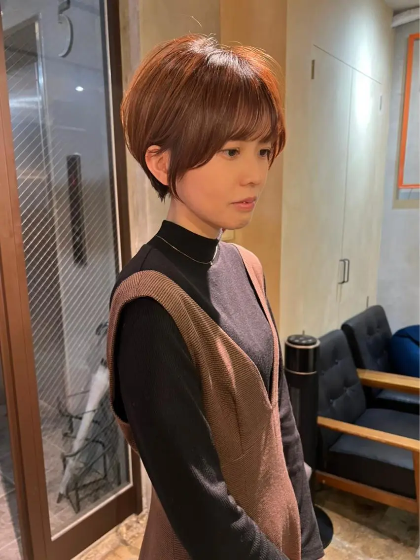 ショート 縮毛矯正 特化アツシのヘアスタイル