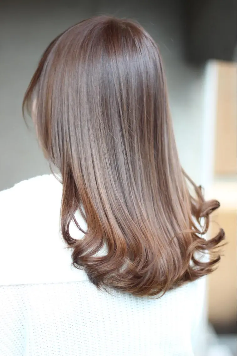 ロング カラー パーマ トリートメント ヘアカラー トリートメント 成松 勇治のヘアスタイル