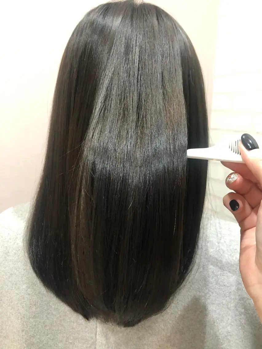 セミロング 縮毛矯正 トリートメント 🧸ひなた ちかこ🧸のヘアスタイル