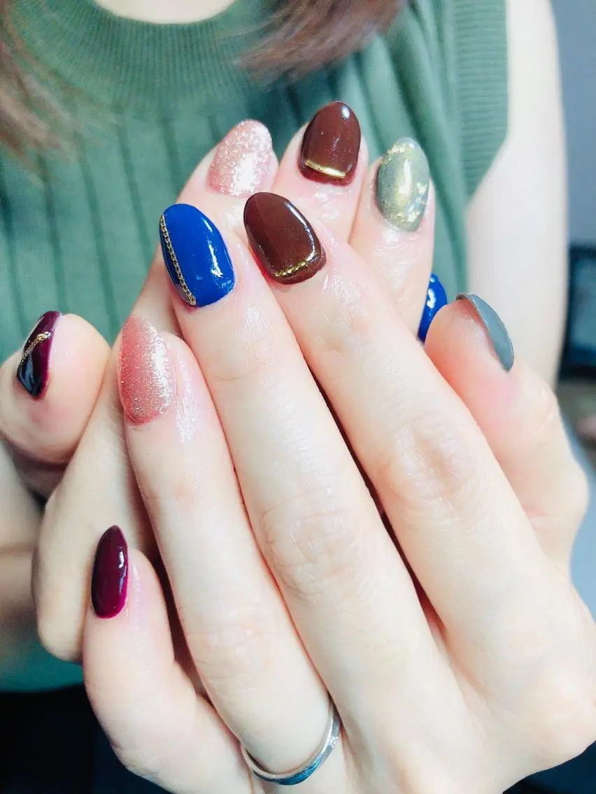 ネイル アートネイル ジェルネイル ワンカラーネイル gorella Ａのネイルデザイン