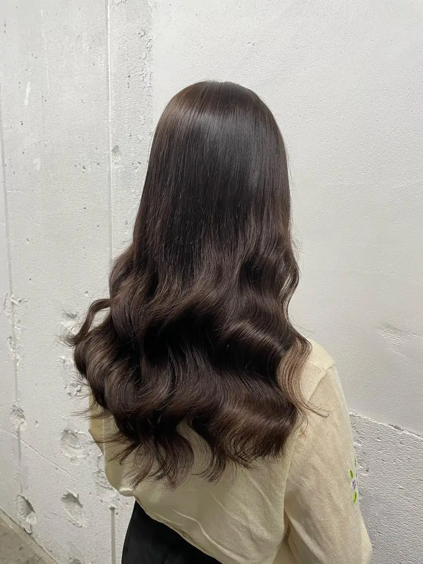 ロング カラー シールエクステ バレイヤージュ ミストバング ダブルカラー  フェイスフレーミング ヘアカラー エクステ 🧡艶髪/エクステ 🫧🧡YUKI❄️のヘアスタイル