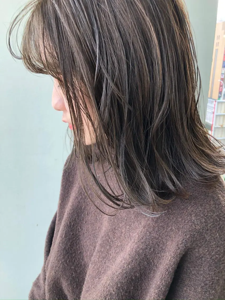 ミディアム カット ヘアカラー トリートメント 小澤大輔 YOLO hairのヘアスタイル