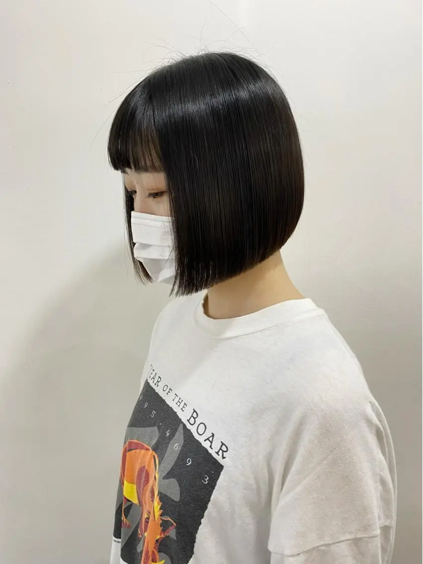 ショート ボブ タッセルカット カット WATANABE MISAKIのヘアスタイル