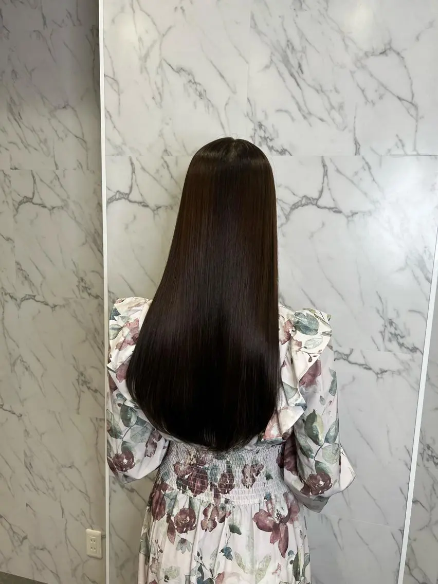 ロング 縮毛矯正 秋葉原　柏木絢汰 ✨当日予約okのヘアスタイル