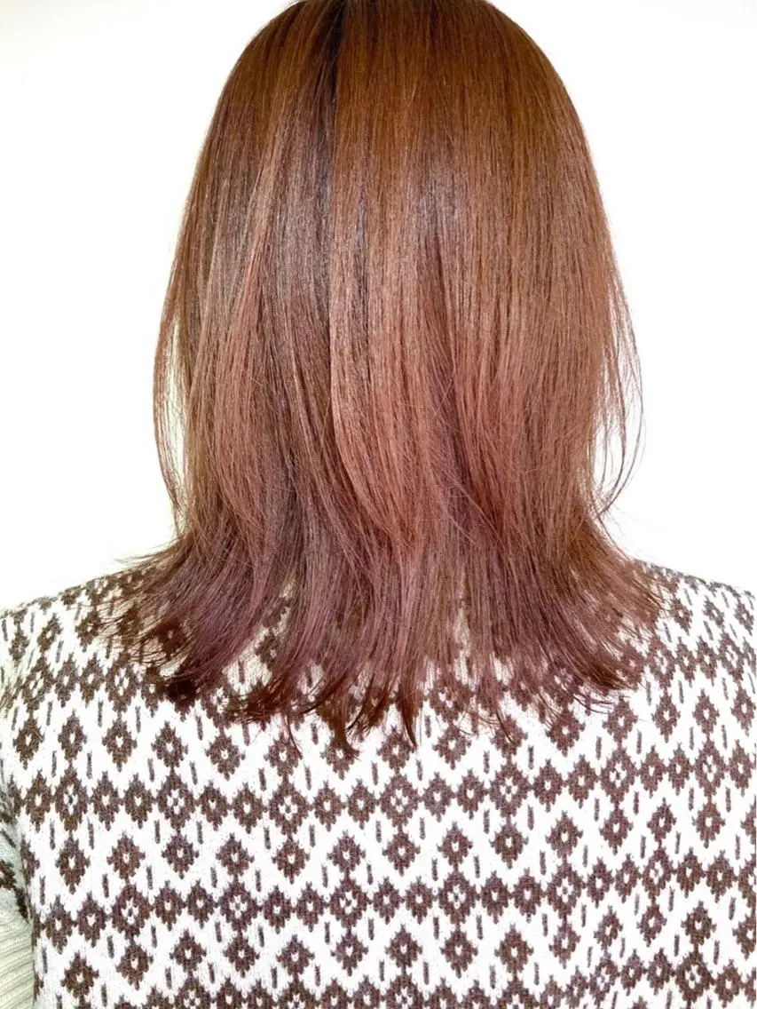ミディアム カット ヘアカラー トリートメント 河野 行史のヘアスタイル