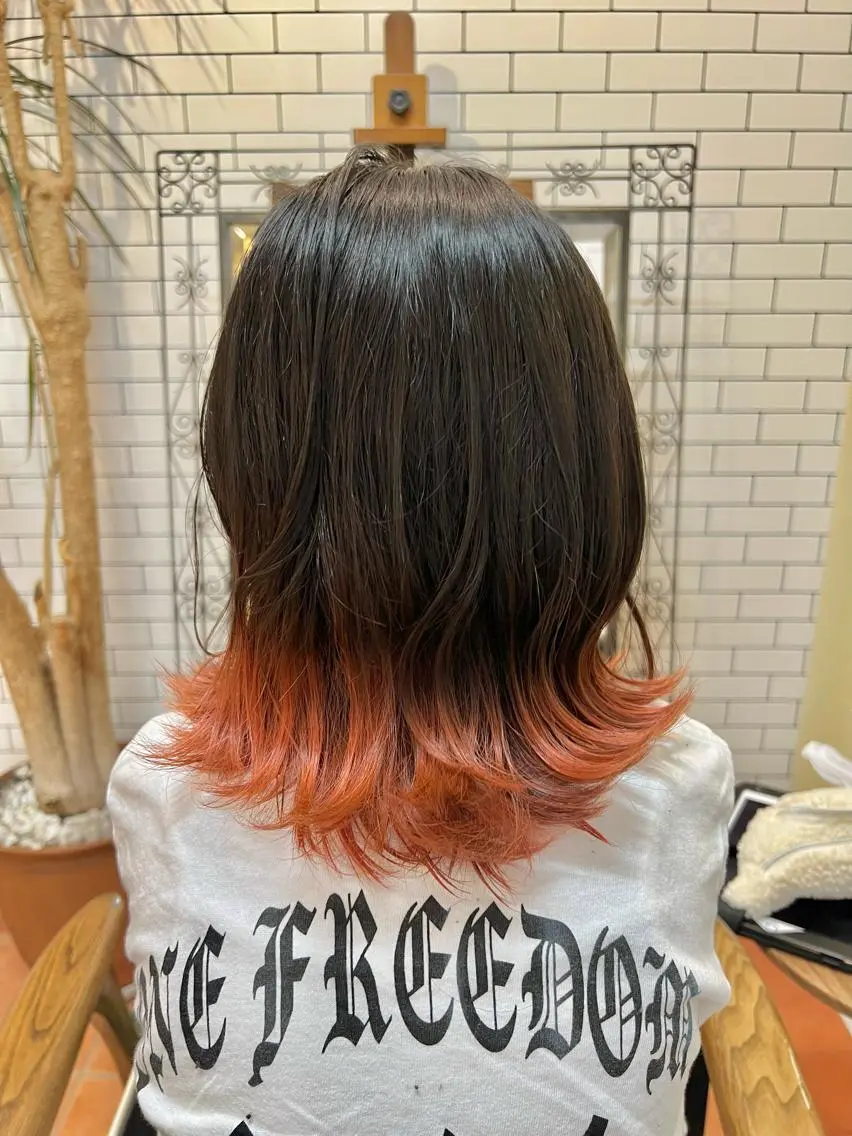 ミディアム カラー ヘアカラー トリートメント 石井 佑樹のヘアスタイル