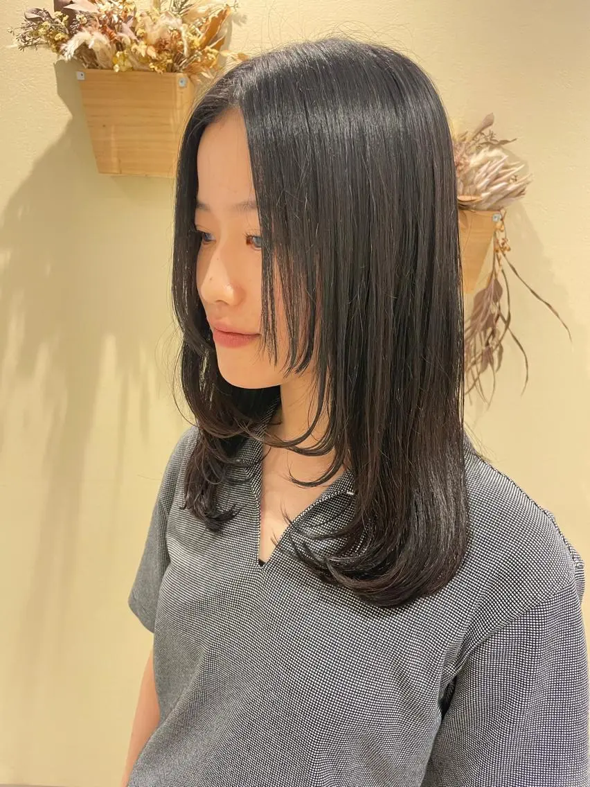 ミディアム 姫カット レイヤーカット ボブ支持率NO1 🌈CHIKAのヘアスタイル