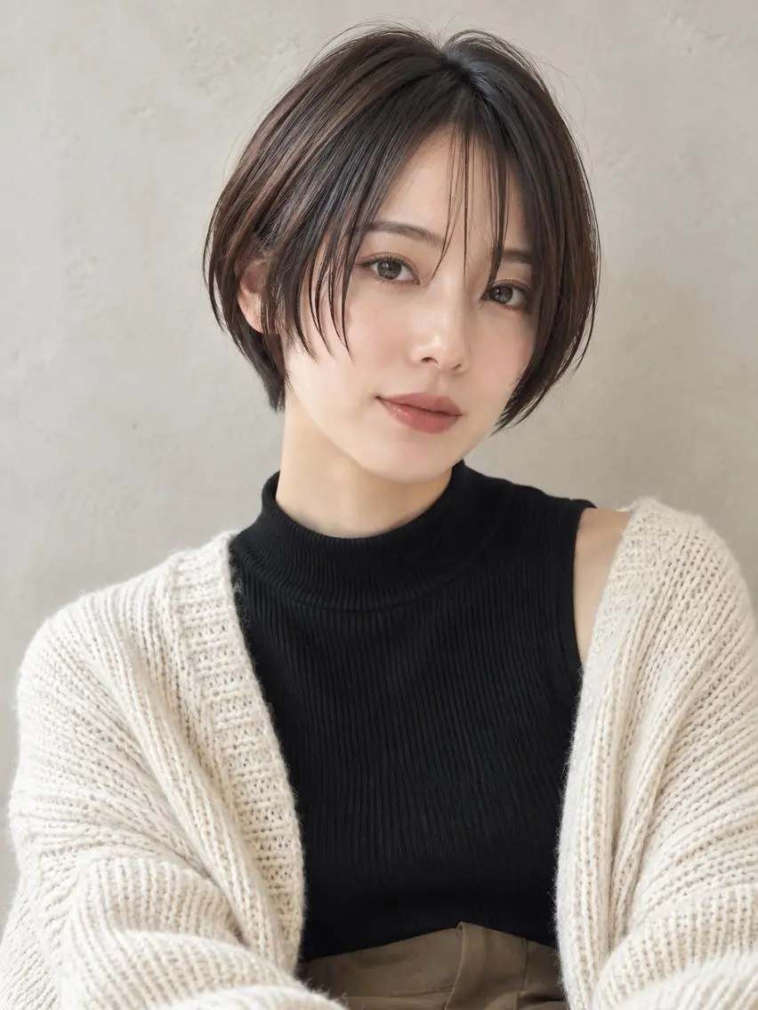 ショート カラー ブリーチ ケアブリーチ 透明感カラー ダブルカラー イヤリングカラー カット ヘアカラー "オトナ髪”/ LAKA TOCCAのヘアスタイル