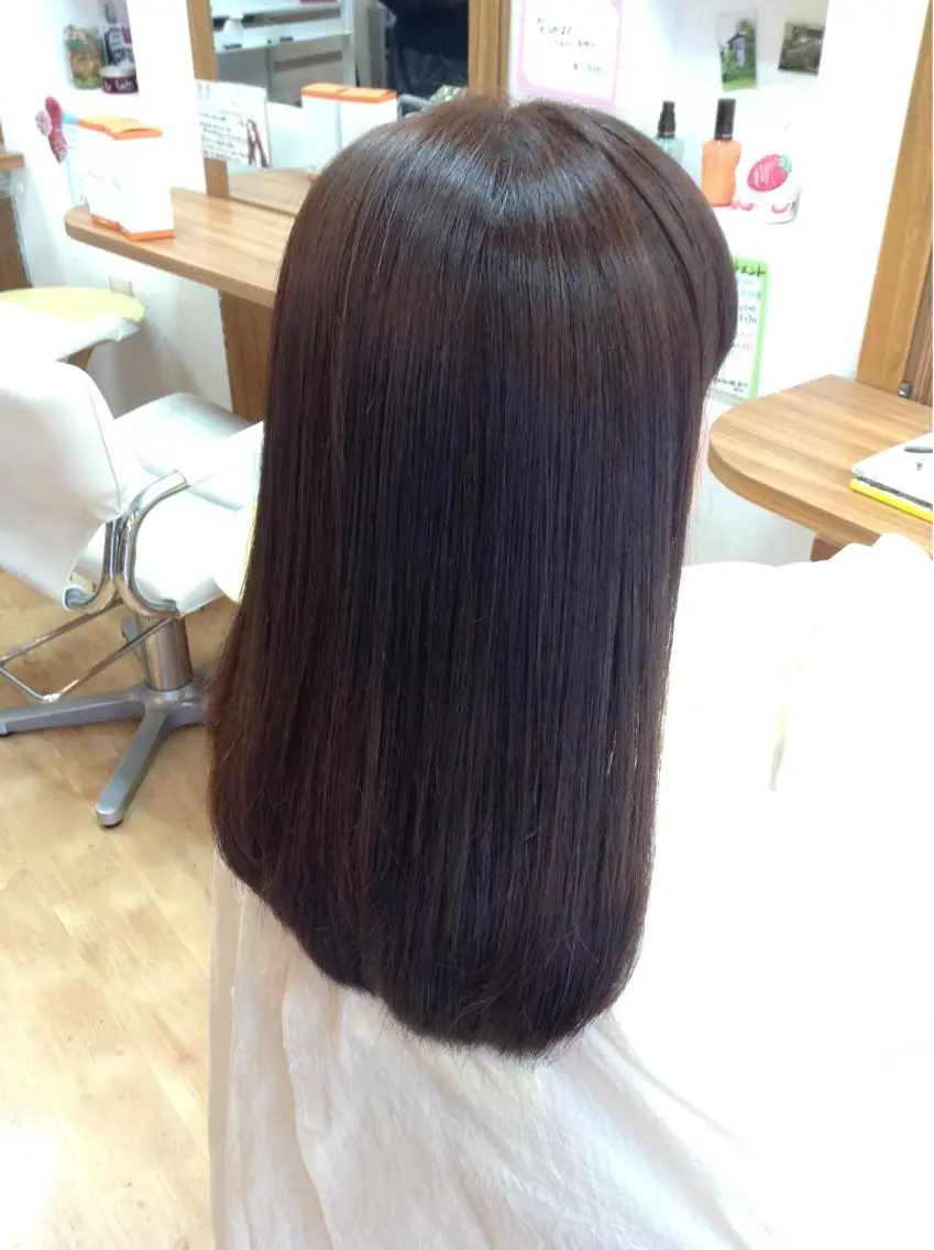 セミロング 酸性ストレート 高畑×縮毛矯正 松下直揮のヘアスタイル