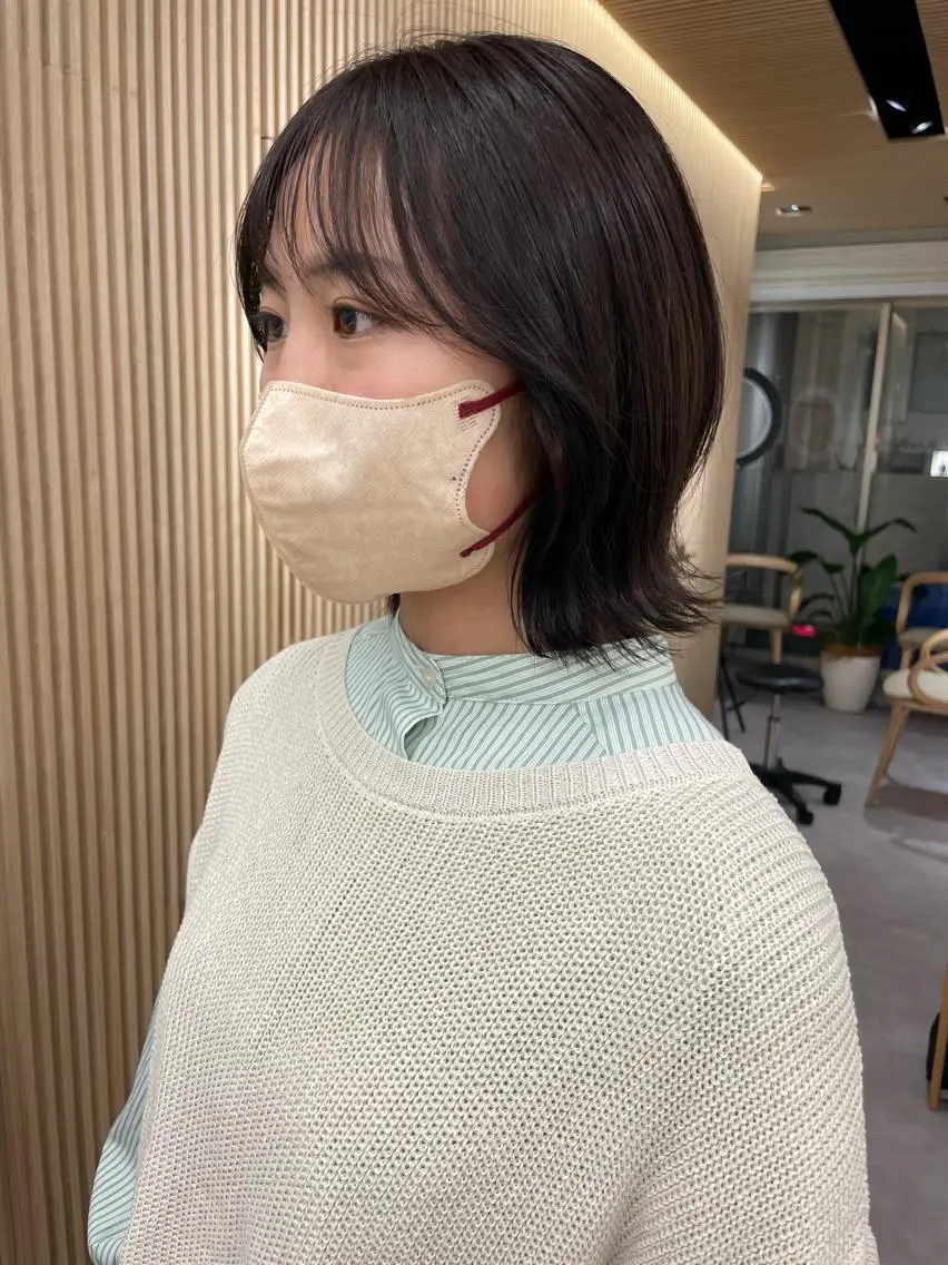 ショート レイヤー縮毛矯正 ささきすずね💗のヘアスタイル