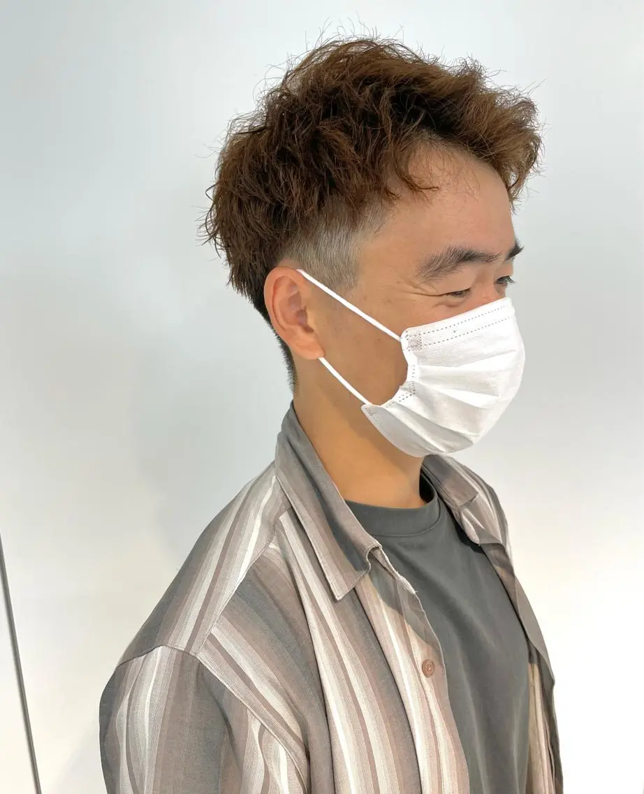 パーマ メンズ 🍮中山詩乃🍮顔 まわりデザイン◎のヘアスタイル