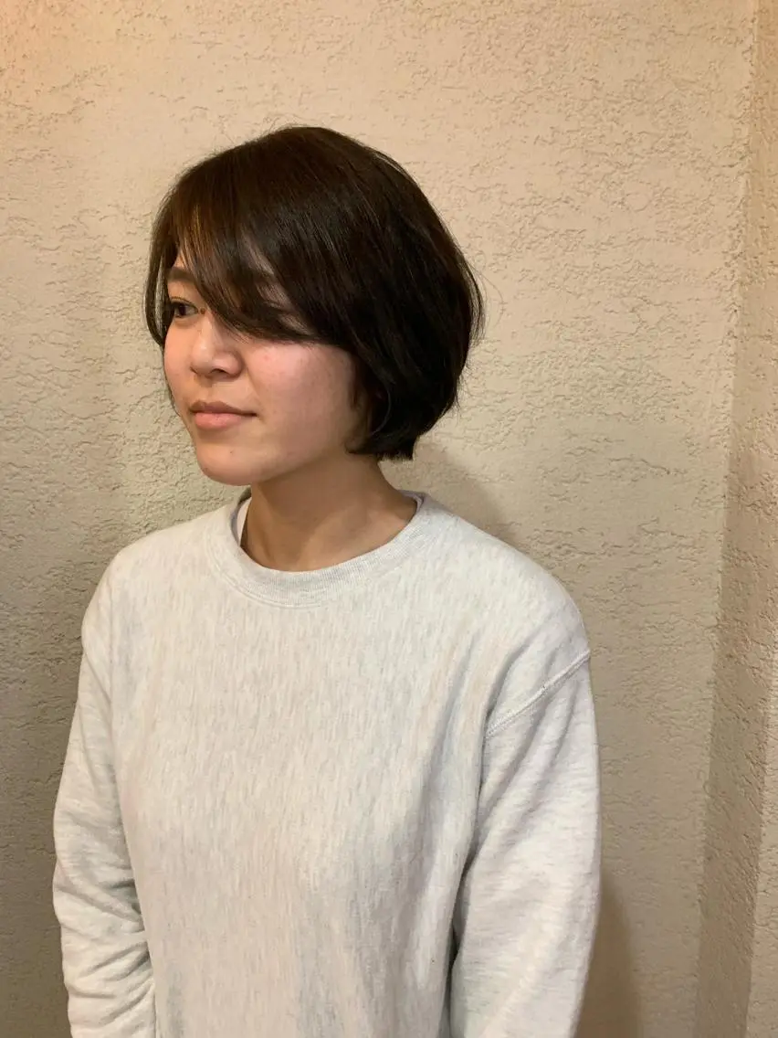 ショート カラー ショートヘア 韓国×髪質改善特化 💍maki💍のヘアスタイル
