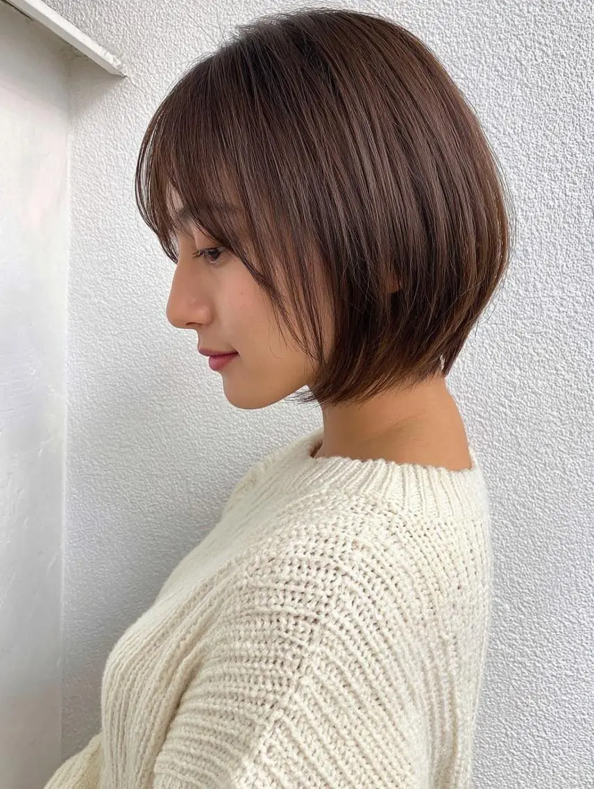 ショート 🩶透明感カラー/ 縮毛矯正LUNA🩶のヘアスタイル