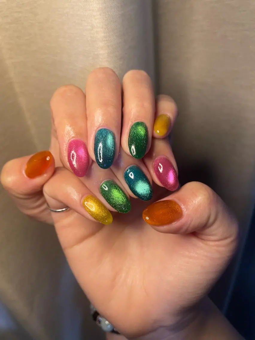 ネイル マグネットネイル マグネットワンカラー ワンカラーネイル ハンドネイル M Nailのネイルデザイン