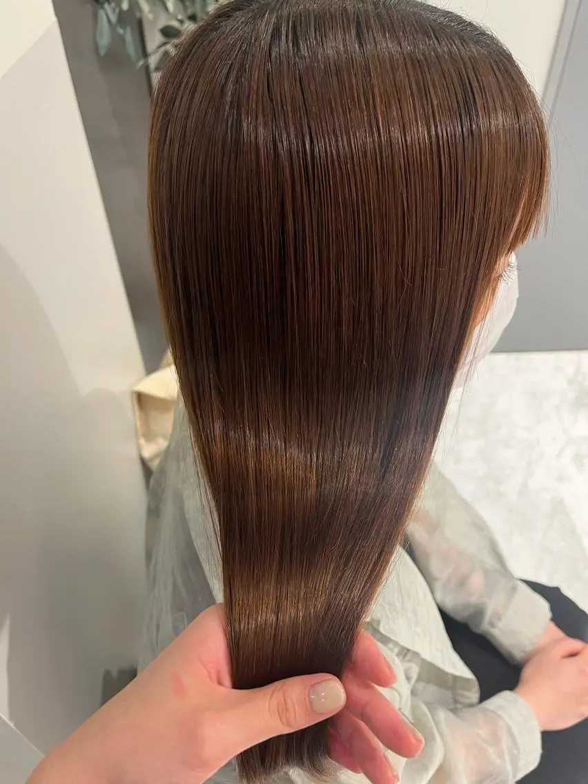 セミロング トリートメント aoi ♡グレージュ ・ベージュカラーのヘアスタイル