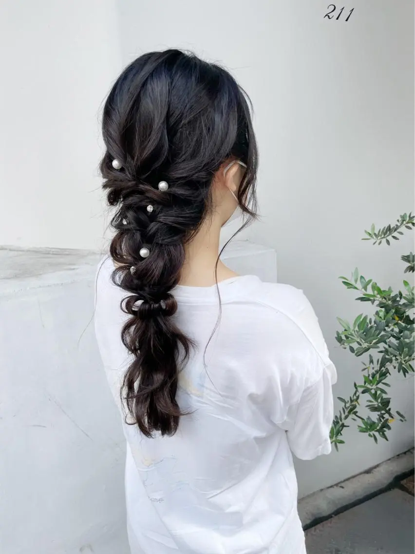 ロング ヘアアレンジ KAI RIKAのヘアスタイル