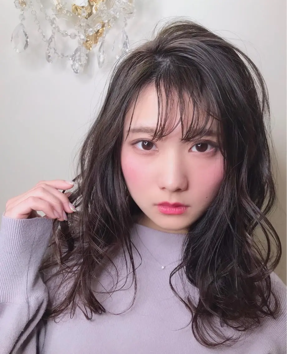 セミロング パーマ LUMIA/オーナー 西田わかばのヘアスタイル