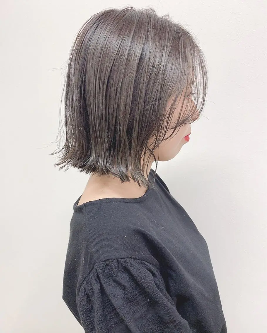 ショート カラー 透明感・暗髪 梅田・増田のヘアスタイル