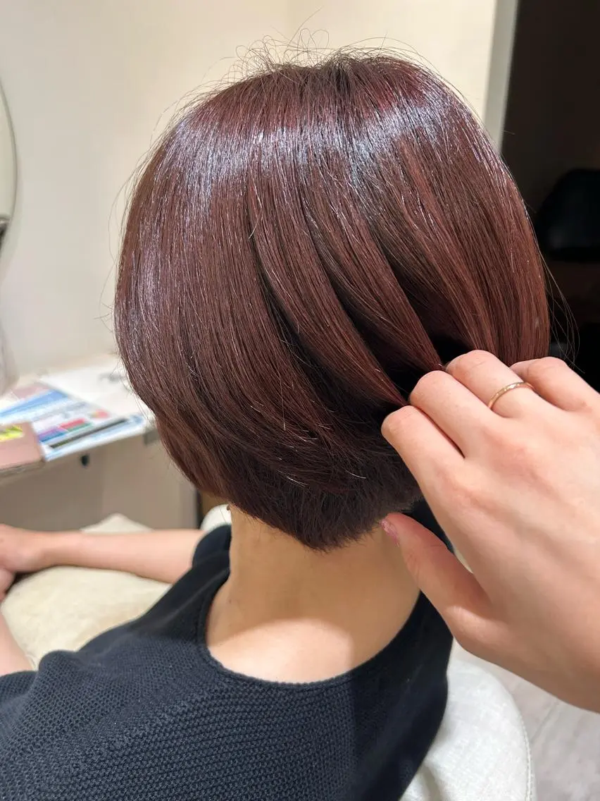 カラー ブラウンカラー ピンクカラー lole. まさきのヘアスタイル