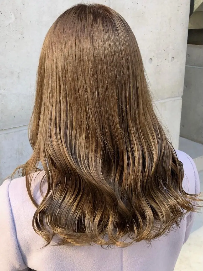 セミロング カラー ベージュカラー トリートメント ショート職人 美容師【KENTA】のヘアスタイル
