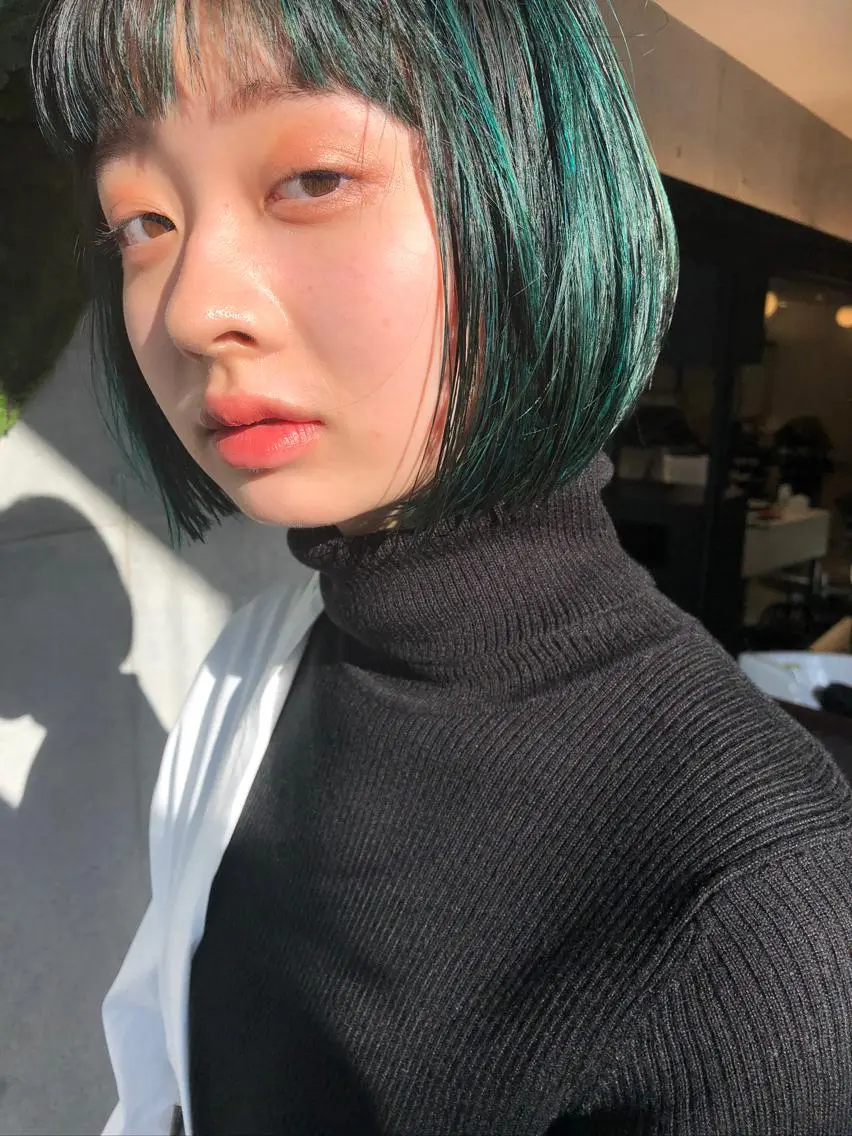 ショート カラー ヘアカラー トリートメント 朝が楽になるパーマ /ミリヤのヘアスタイル