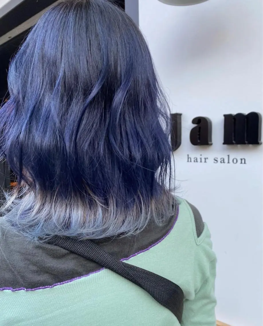 セミロング カラー 暖色艶カラー♥️ nagi♥️のヘアスタイル
