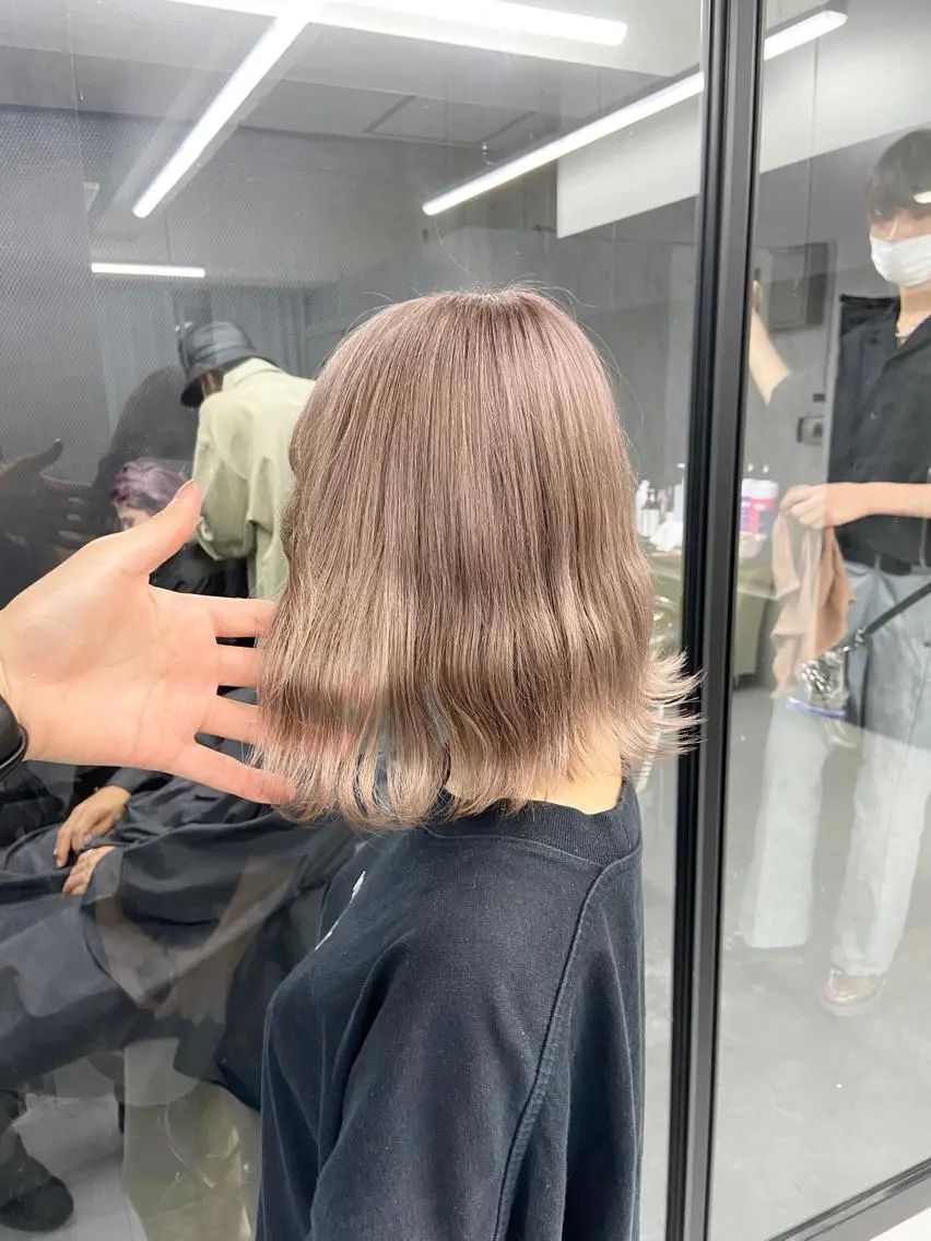 ミディアム カラー ハイトーンカラー メンズ特化/ マンツーマン/Ryuのヘアスタイル