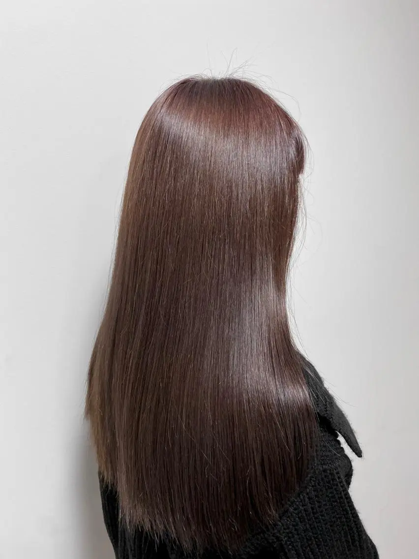 ロング カラー 透明感カラー パープルカラー キタド アミのヘアスタイル