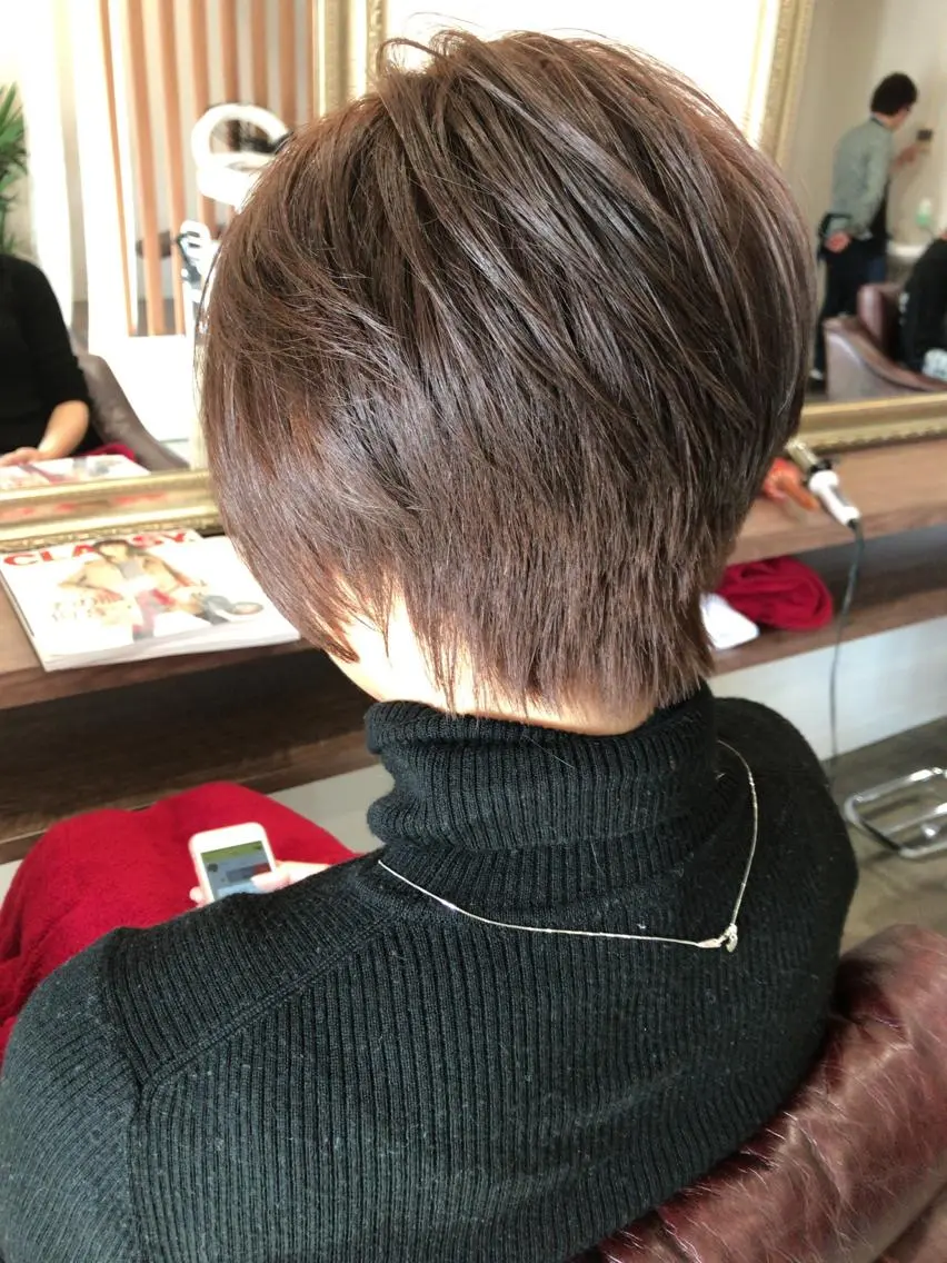 ショート ショートボブ ボブ ショートヘア レイヤーカット匠 イソザキノリユキのヘアスタイル