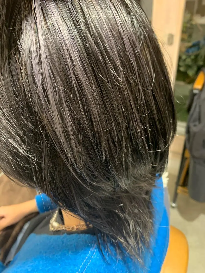 ミディアム カラー ヘアアレンジ バレイヤージュ ハイライトカラー ハイライト レイヤーカット Sia中野新橋 『JUNYA』のヘアスタイル