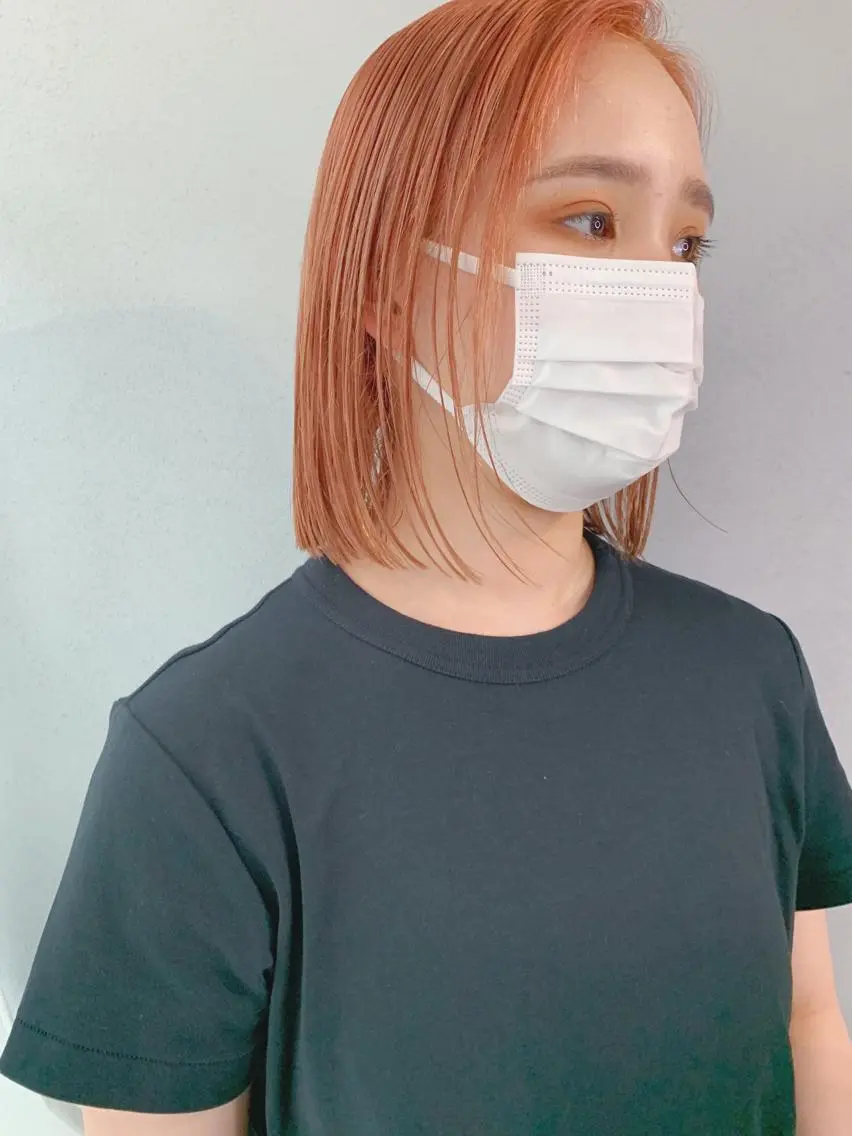 ミディアム カラー ボブパーマコテ巻き風 パーマNo1深江秀平のヘアスタイル