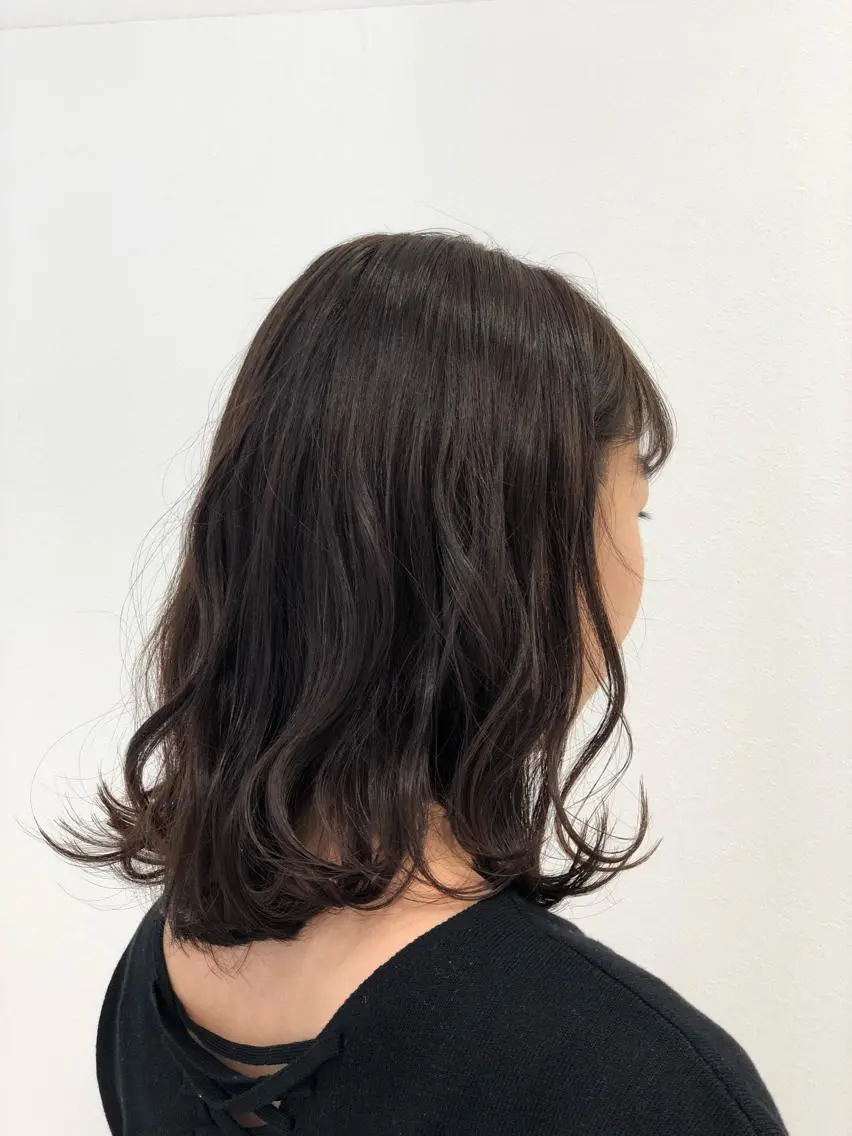 ミディアム カラー カット ヘアカラー トリートメント 渡邉 ケイジのヘアスタイル