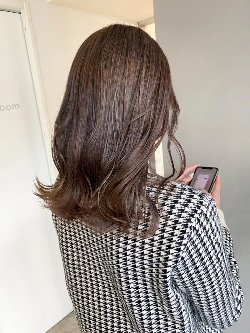 ミディアム カラー ヘアアレンジ ヘアカラー ボブ /ニュアンス/ satomi🧸💖のヘアスタイル