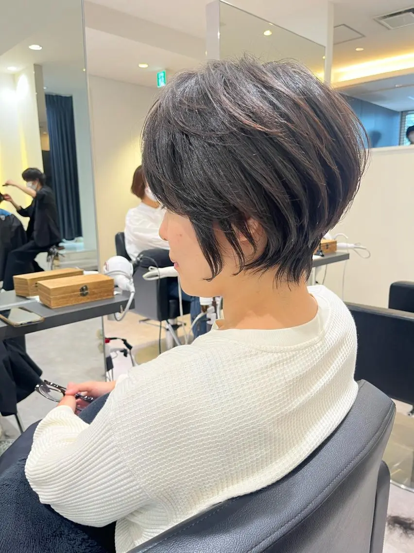 ショート 丸みショート ショートヘア カット 襟足でお悩みの方✂︎ くびれ職人ハシモトのヘアスタイル