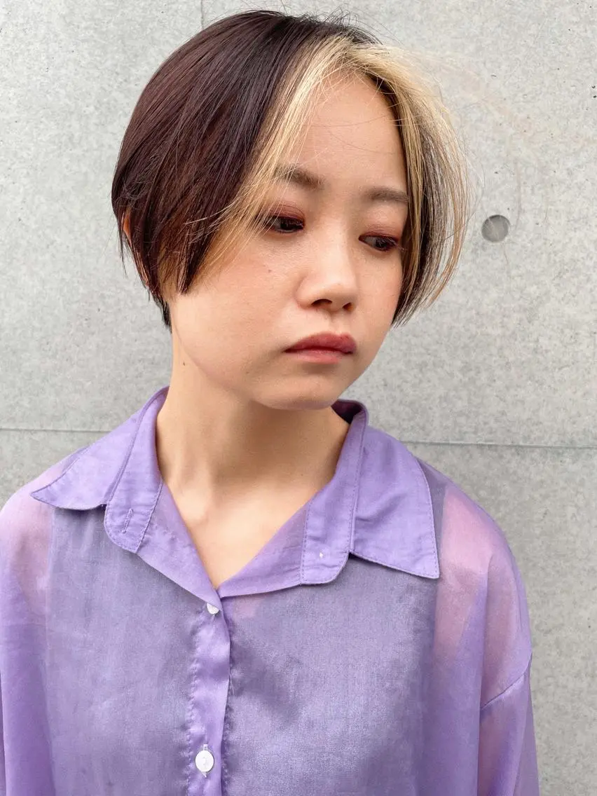ショート カラー カット ヘアカラー トリートメント センスをお届けします 大谷将生infpのヘアスタイル