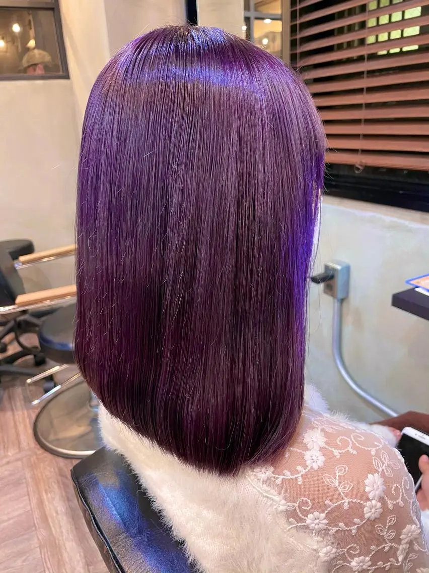 ミディアム ヘアカラー 🔥ハイトーン🔥 🌈柴田尚貴🌈のヘアスタイル