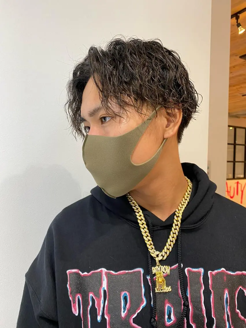 パーマ メンズ メンズパーマ ツイストスパイラルパーマ スパイラルパーマ メンズサロン AXLのヘアスタイル