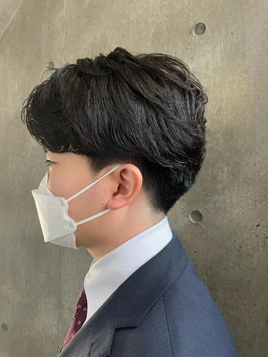 パーマ メンズ もりたみかこ 美容師お休み中のヘアスタイル