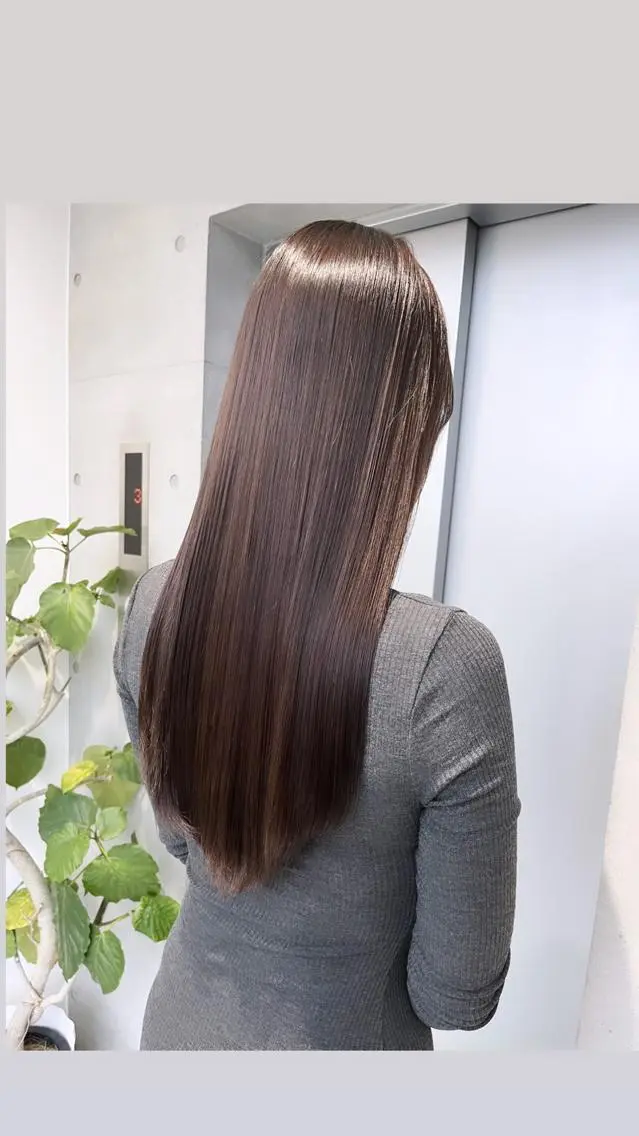 ロング カラー ヘアアレンジ カット ヘアカラー トリートメント 透明感カラー✂︎ /縮毛矯正/YUKAのヘアスタイル