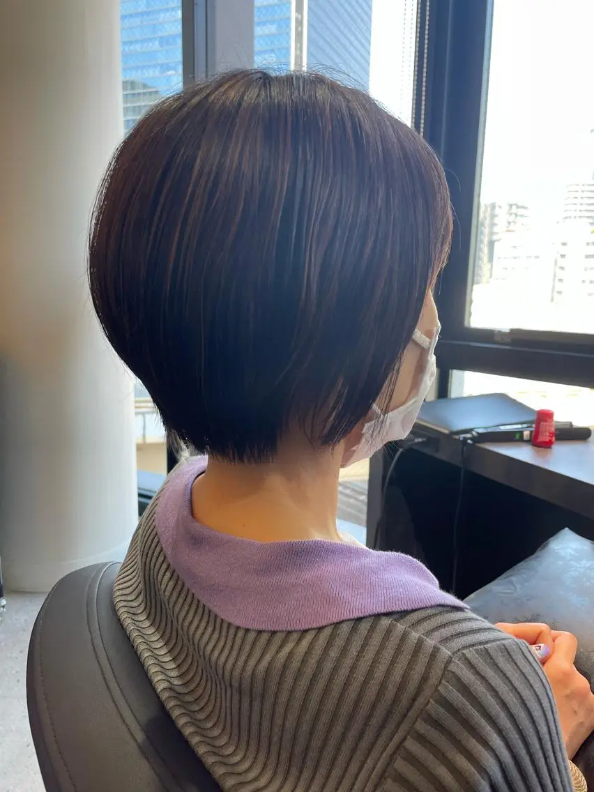 ショート カラー ハイライトカラー ハイライト ショートヘア ショート/脱白髪染め ☆宇﨑悠実のヘアスタイル