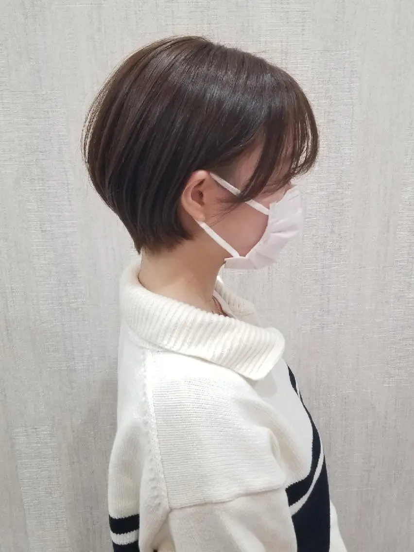 ショート カラー ショートヘア カット ヘアカラー トリートメント レイヤー×艶髪特化 代表 西村功平のヘアスタイル