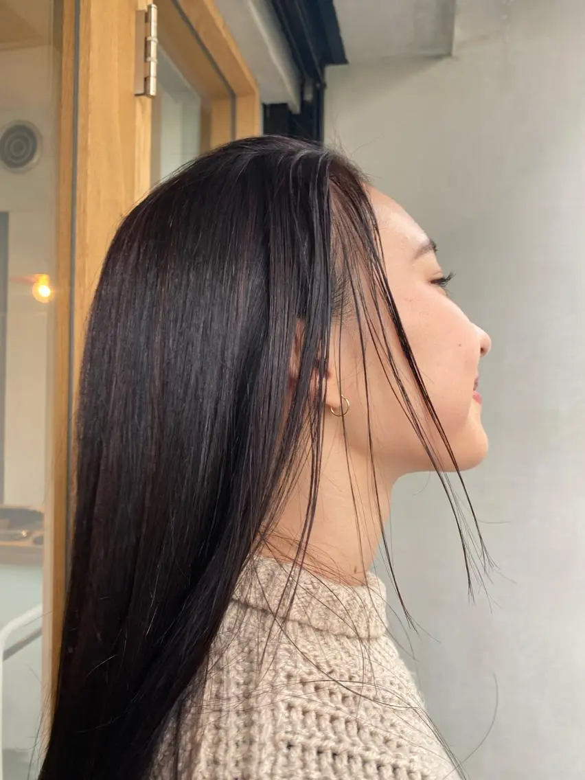 セミロング カラー ヘアアレンジ マツエク・マツパ shoji༄ mikuのヘアスタイル
