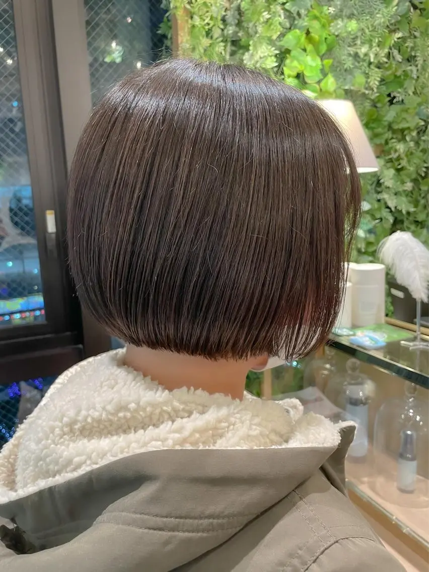 ショート 縮毛矯正 髪質改善 韓国風レイヤー 吉田のヘアスタイル