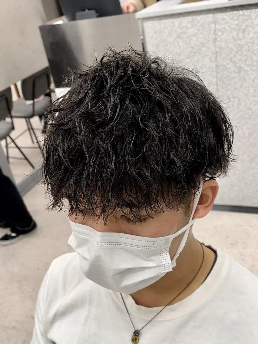 メンズ 🍐シャドウパーマ メンズ特化/守岡🍐のヘアスタイル