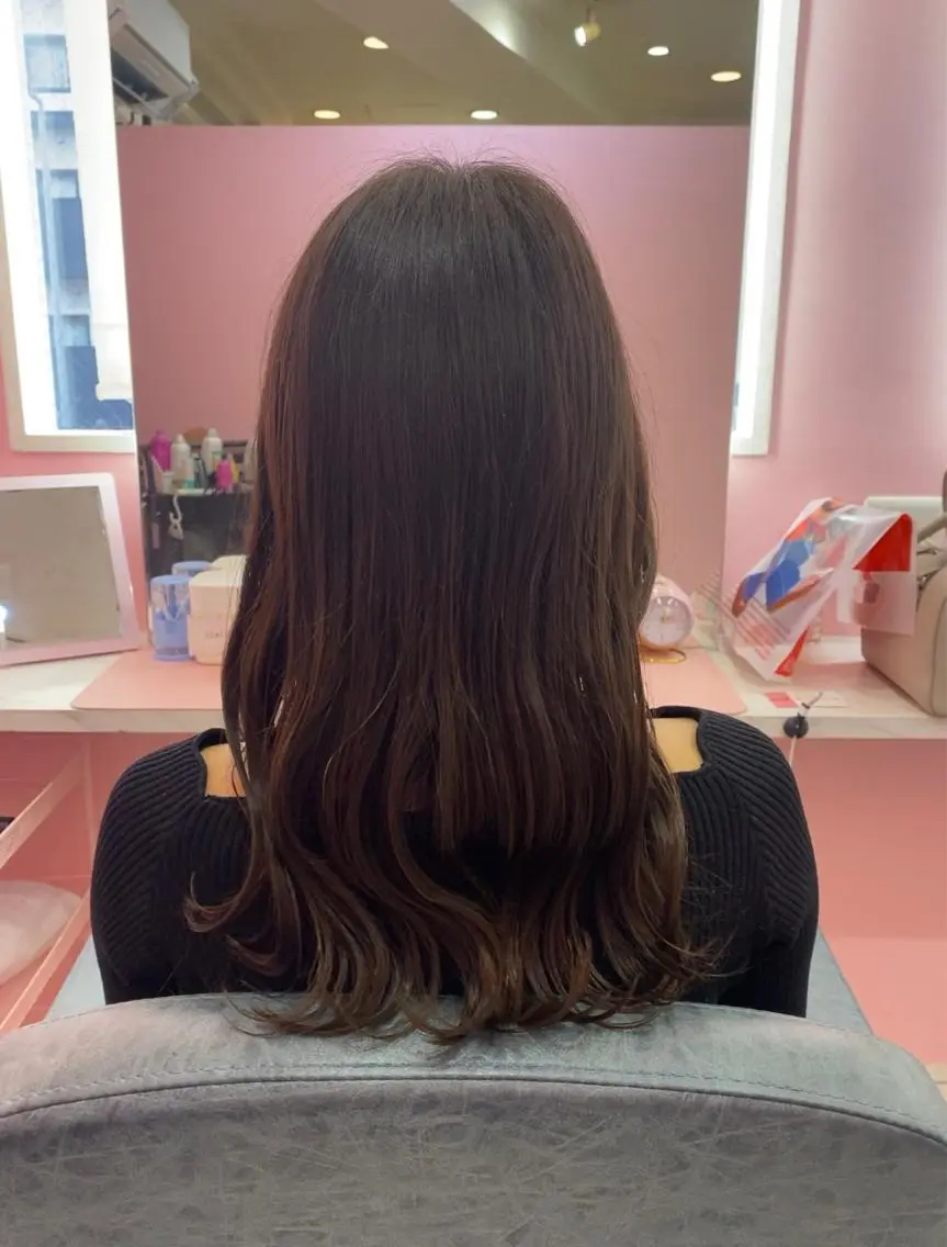 ロング momoka モデル募集のヘアスタイル