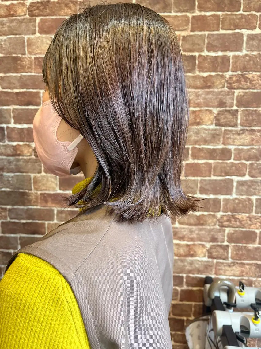 ミディアム カラー パーマ ヘアアレンジ メンズ キッズ ネイル マツエク・マツパ アイブロウ メンズブリーチ メンズハイライト メンズインナーカラー メンズ韓国風 ブリーチ 久木原 ゆりのヘアスタイル