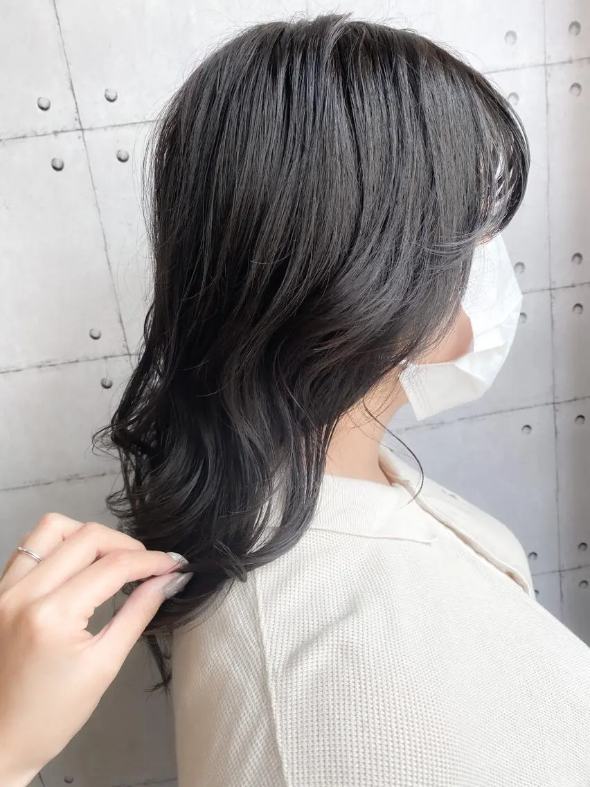 ミディアム 顔まわりレイヤー 韓国風ヘア レイヤーカット 福元友梨 ディレクター✂️のヘアスタイル