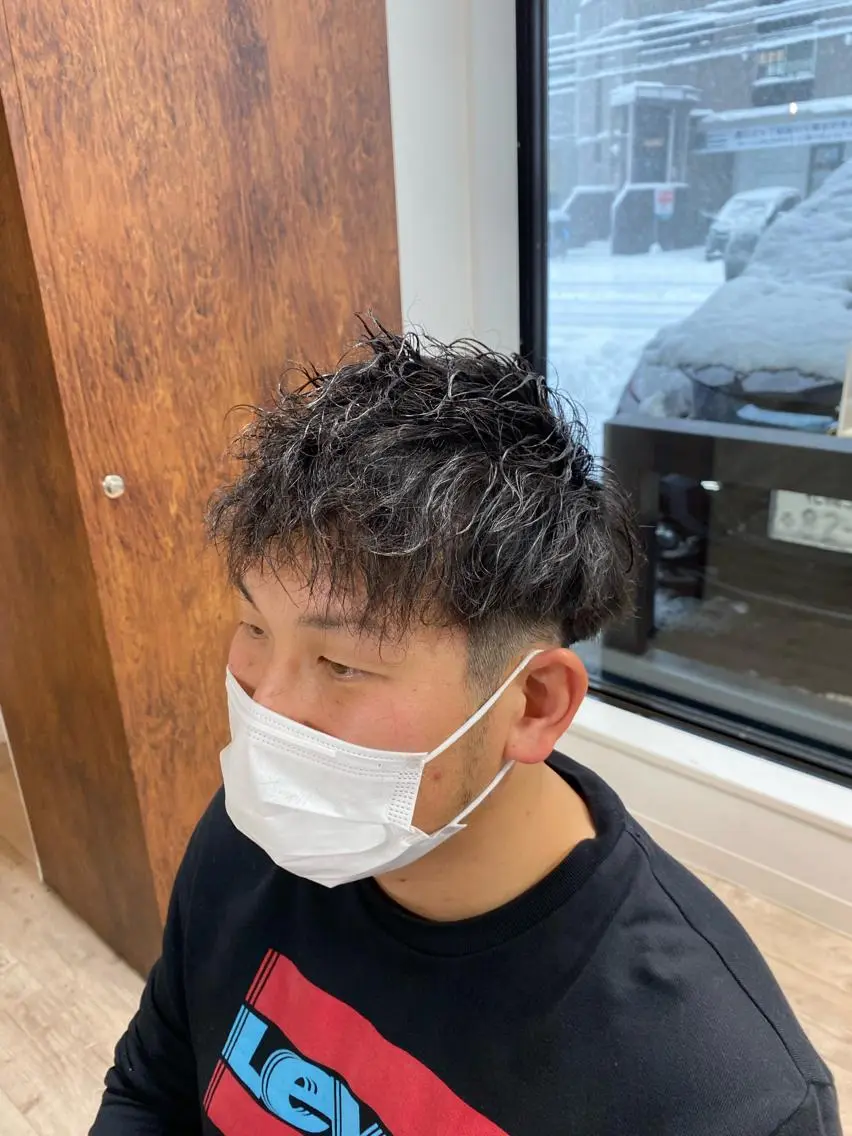 パーマ メンズ 髪質改善 メンズパーマゆうひのヘアスタイル
