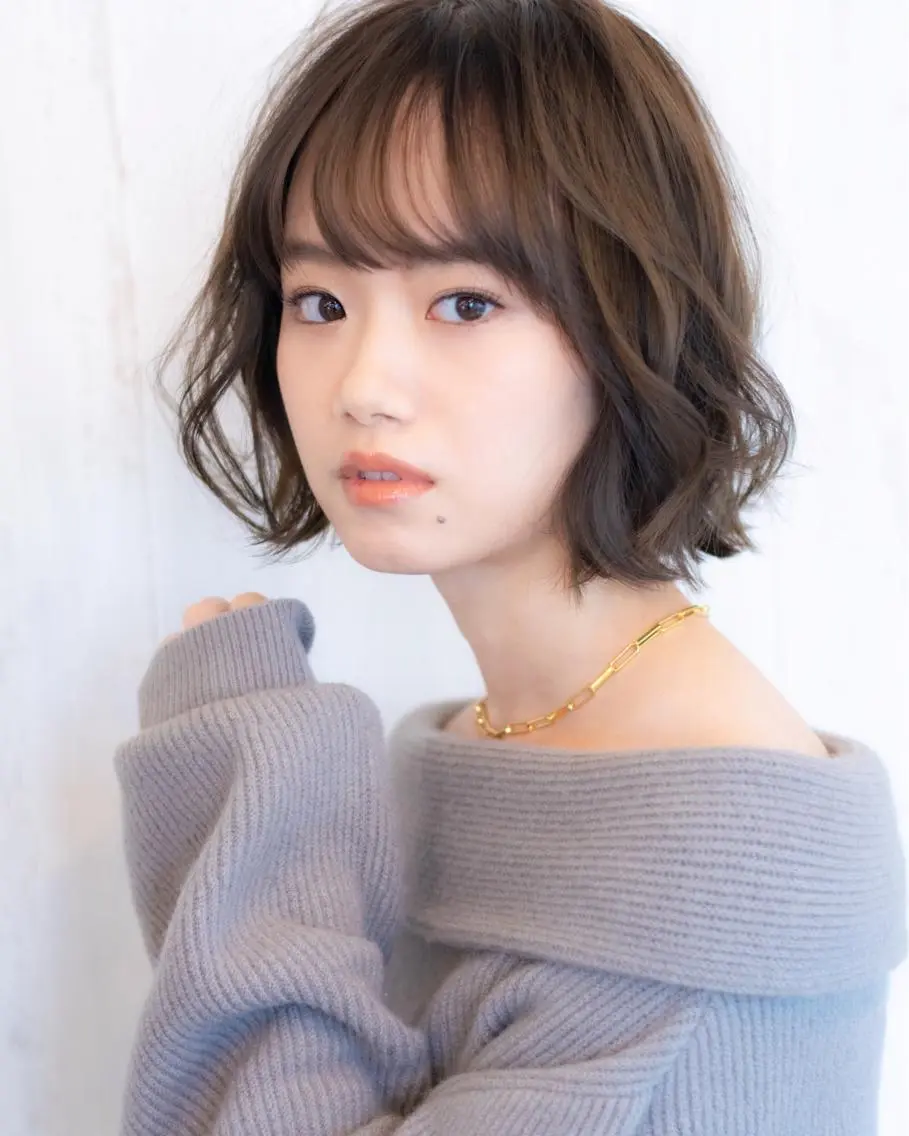 ミディアム ミディアムパーマ ボブ カット パーマ FUTAGAMI KENICHIのヘアスタイル