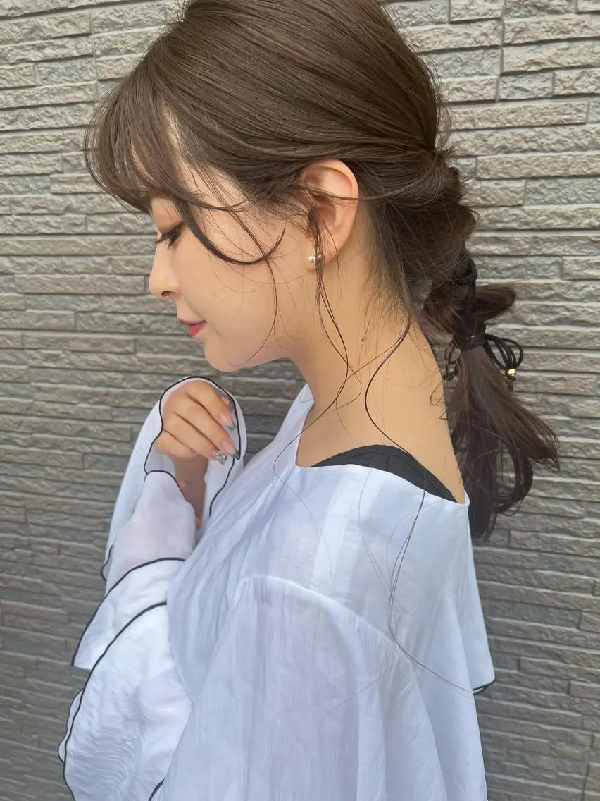 ヘアアレンジ 結婚式・ブライダル ヘアセット 韓国モテhair🍑 momoのヘアスタイル
